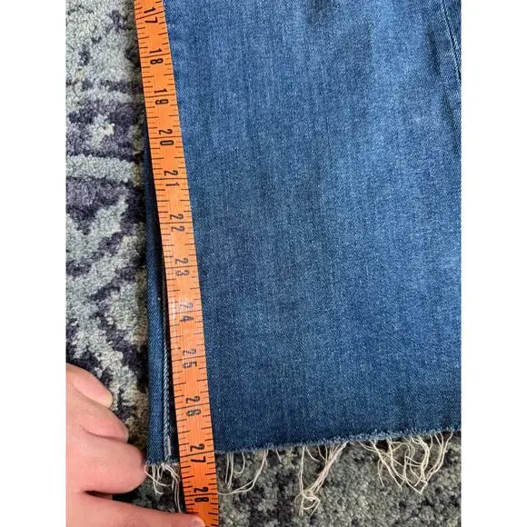 DL1961 Women’s Bridget Boot Cut High Rise Frayed Ankle Sz 28 Instasculpt Crop - Picture 12 of 12